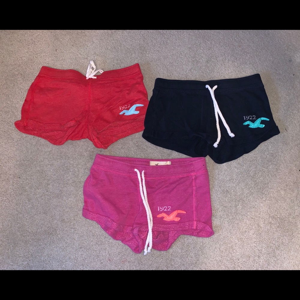 3 Pairs Hollister Sweat Shorts